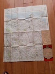 1960 ORDNANCE ONE-INCH MAP OF GREAT BRITAIN DORCHESTER