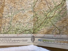 Cardigan Vintage Revised Half Inch Paper Bartholomews map No 17