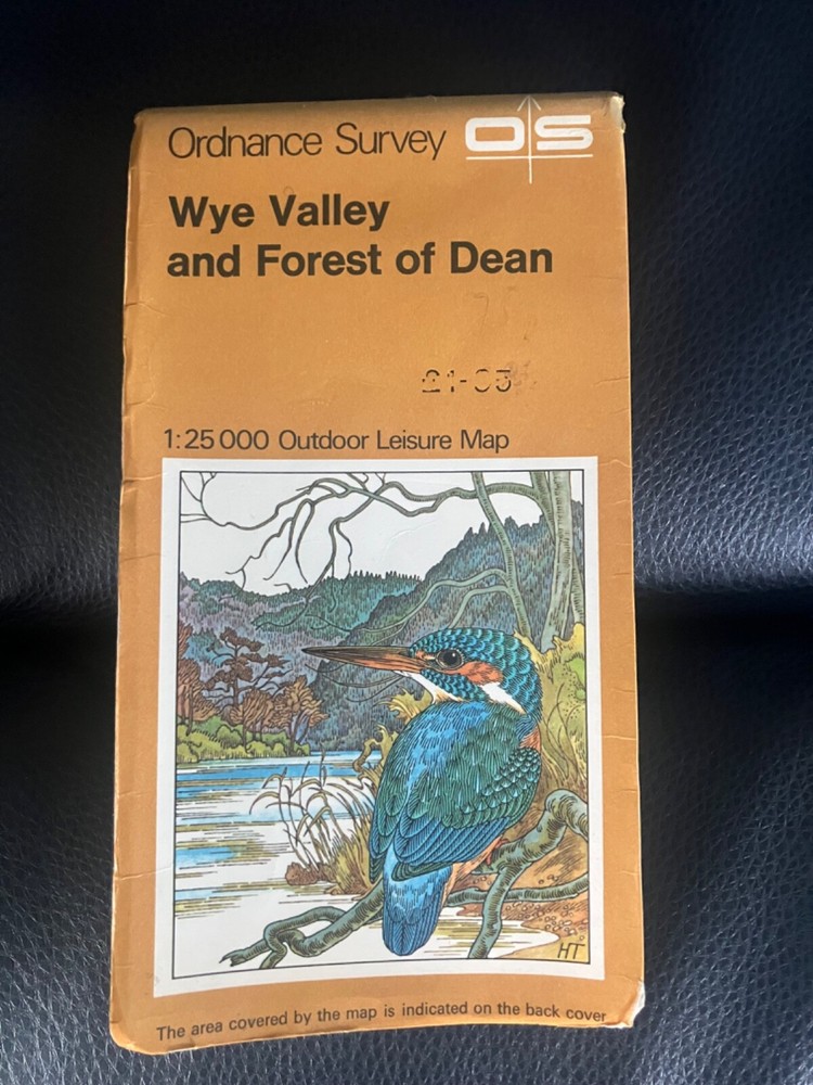 Ordnance Survey Outdoor Leisure Map Wye Valley And The Forest of Dean, 1977