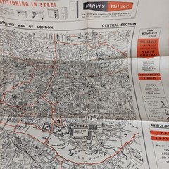 Post Office London Directory Street Plan 1961 Kelly’s Directories Maps + Folder