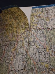 Vintage 1965 Esso Road Map South and East England Price Sixpence Traffic Signs
