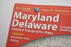 DeLorme Atlas & Gazetteer Detailed Topographic Maps Booklet Maryland/Delaware