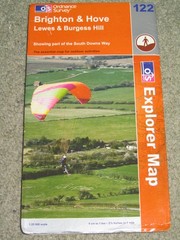 Ordnance Survey Explorer 1:25,000: Sheet 122 Brighton & Hove + Lewes – 2005