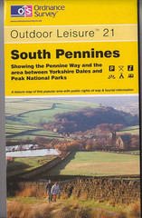 Ordnance Survey Map 1:25,000 Outdoor Leisure Sheet 21 South Pennines