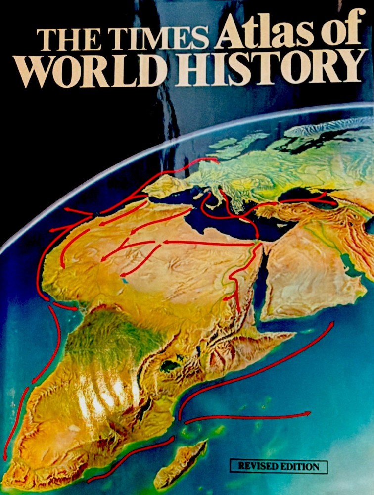 The Times Atlas of World History Revised Edition Illustrated Hardcover 1984
