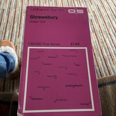 OS, Ordnance Survey Landranger map 126, Shrewsbury