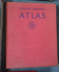 VINTAGE BRITISH ROAD MAPS / GUIDES AND WORLD ATLAS – HARD BACK – JOB LOT