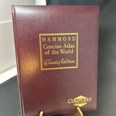 Vintage Concise Atlas of the World Hammond Leather Bound Classics Edition