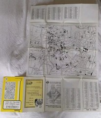 Vintage Barnett’s Street Plan of Cambridge City Tourist map 1970s/80s