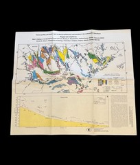 Geological Colored Map Terrace Profiles Northwestern Uinta Basin Utah Colorado