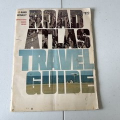 1968 Vintage Rand McNally Road Atlas Travel Guide US Canada Mexico