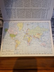 Newnes Pictorial Knowledge Atlas Vintage Red Hardback Illustrated Atlas