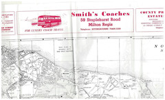 QUEENBOROUGH in SHEPPEY Street plan with index – by Barnett’s 1970’s