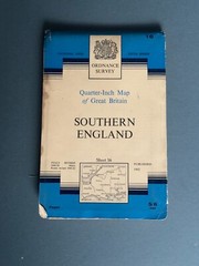 OS, Ordnance Survey, Southern England, Sheet 16, 1962, Quarter Inch Cloth Map