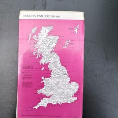 Bundle of 7 UK ordnance survey and street maps – various areas