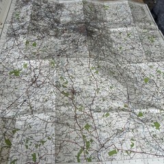 BIRMINGHAM Ordnance Survey Cloth Sixth Series One Inch 1947 Sheet 131 Redditch