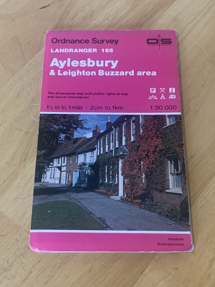 Ordnance Survey Landranger Map 165 Aylesbury & Leighton Buzzard Area OS
