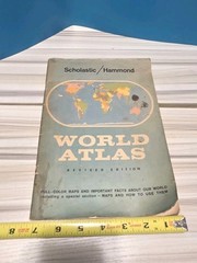 Atlas 1962 Scholastic/Hammond World Atlas Revised Edition Vintage