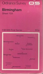 BIRMINGHAM No 139 1974 39766 1.500 000 First Series Ordnance Survey Map