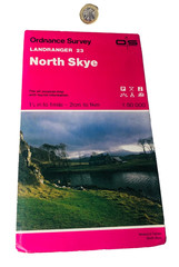 Map North Skye Ordnance Survey Vintage ra