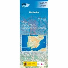 Spain map 1065-IV (1065-4): Marbella hiking walking topographic 1:25K