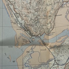 BARMOUTH Ordnance Survey Sheet SH61 1:25,000 1953 National Grid Bontduu