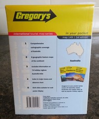 Australia Gregory`s International Tourist Map Series Folded Map