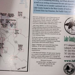 Lake County California Official Atlas & Guide 2002 Travel Magazine