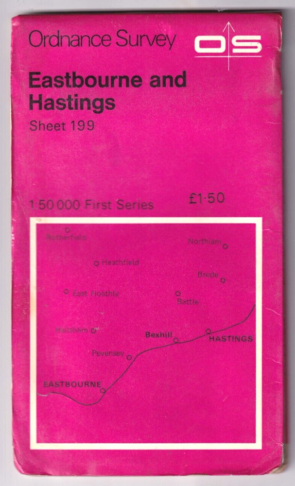 EASTBOURNE & HASTINGS – Ordnance Survey Map