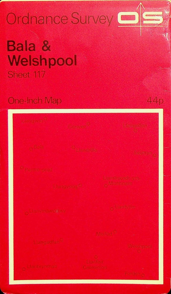 Ordnance Survey One-Inch 7th Series Map – Sheet 117 – Bala & Welshpool