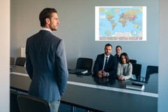 Map Of The World Political Detail City Poster Travel Print Spanish Version A1 A2