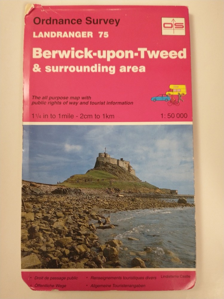 OS 1:50,000 Landranger Sheet 75 Berwick-upon-Tweed, 1991