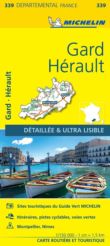 Michelin Gard, Herault – Michelin Local Map 339 (Map)