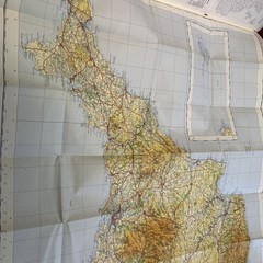 SOUTH WEST ENGLAND 1966 Paper Ordnance Survey Quarter Inch Map Sheet 15 Devon