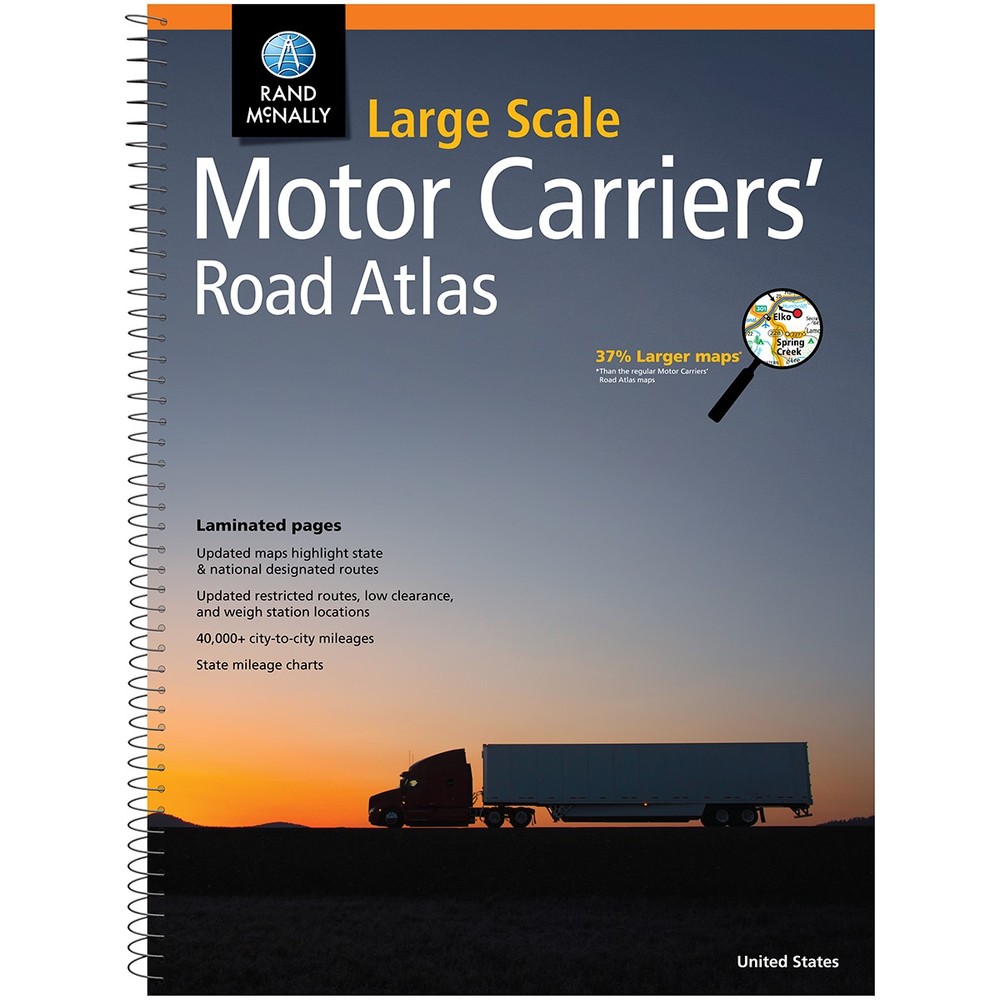 Rand Mcnally 0528013238 Large Scale Motor Carriers Road Atlas
