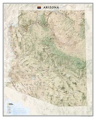 Arizona, Tubed: Wall Maps U.S. by National Geographic Maps SHEET MAP