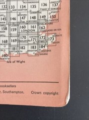 OS ONE INCH RED MAP SHEET 77 HEXHAM cir 1964