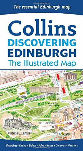 Discovering Edinburgh Illustrated Map by Collins Maps Book The Fast Free