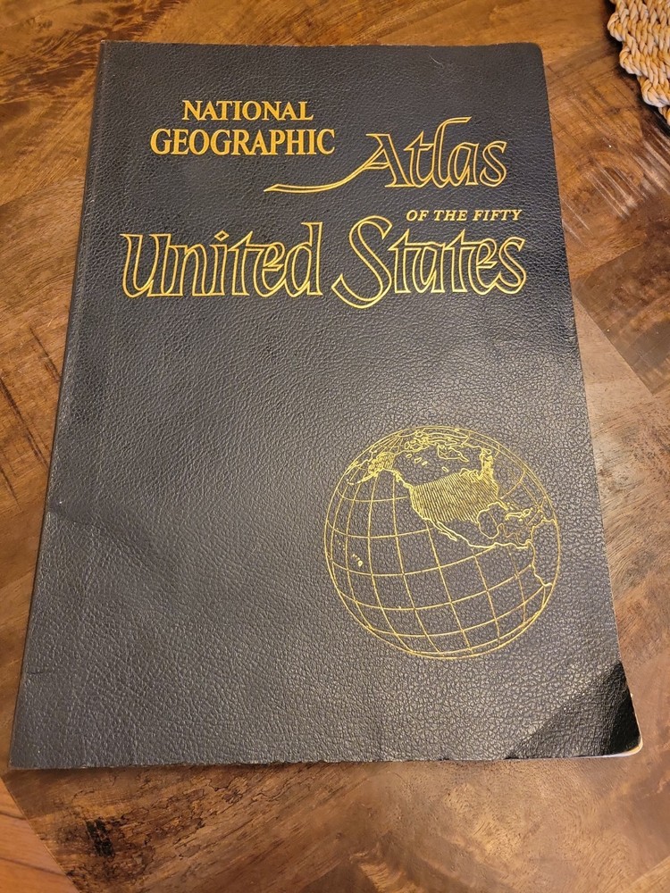 1960 National Geographic Atlas Of The Fifty United States