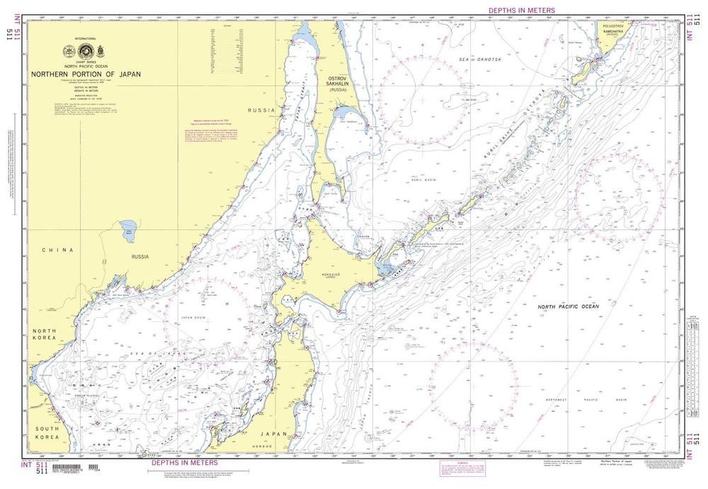 Northern Portion of Japan | NGA Chart 511
