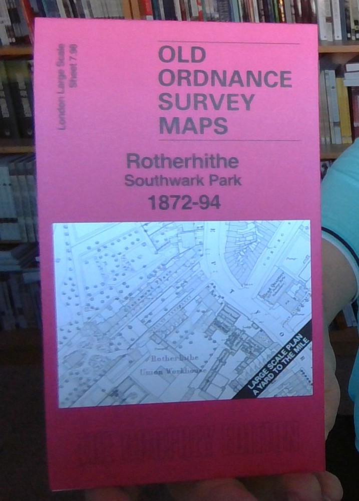 MAP OF ROTHERHITHE SOUTHWARK PARK 1872-94 LONDON LARGE SCALE SHEET 7.98 NEW