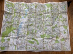 Nine sheet master map of Greater London Geographers’ map