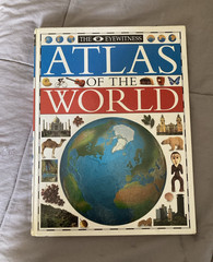 Eyewitness Series Atlas of the World by A.A. Milne Hardcover, World/Great Lakes