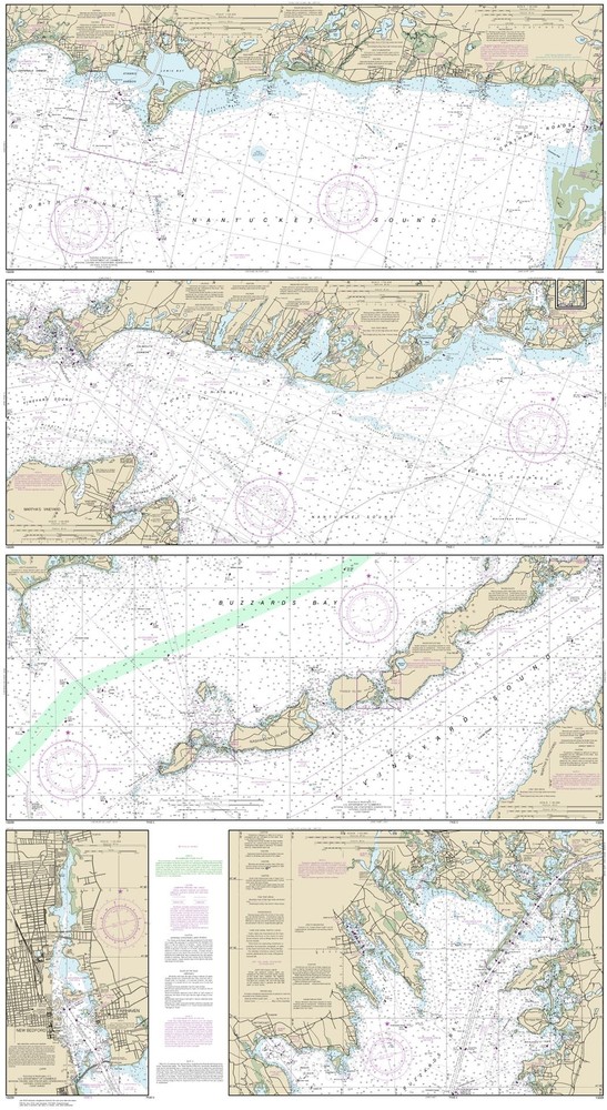 South Coast of Cape Cod & Buzzards Bay – 3 SHEETS | NOAA 13229