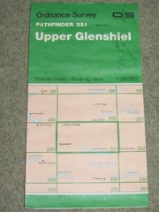 Ordnance Survey Pathfinder map sheet 221 (NH 01/11) Upper Glenshiel, 1990