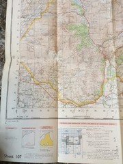 1969 Ordnance Survey One Inch Map 107 Snowdon (incl Bangor, Betws-y-Coed)