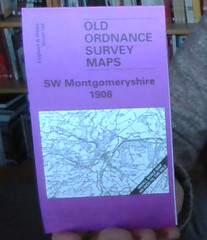 MAP OF SW Montgomeryshire 1908 One Inch Sheet 164 by Alan Leather NEW
