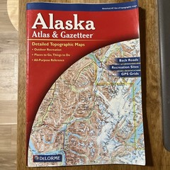 ALASKA Atlas & Gazetteer DeLorme Topographic Maps Back Roads Recreation GPS