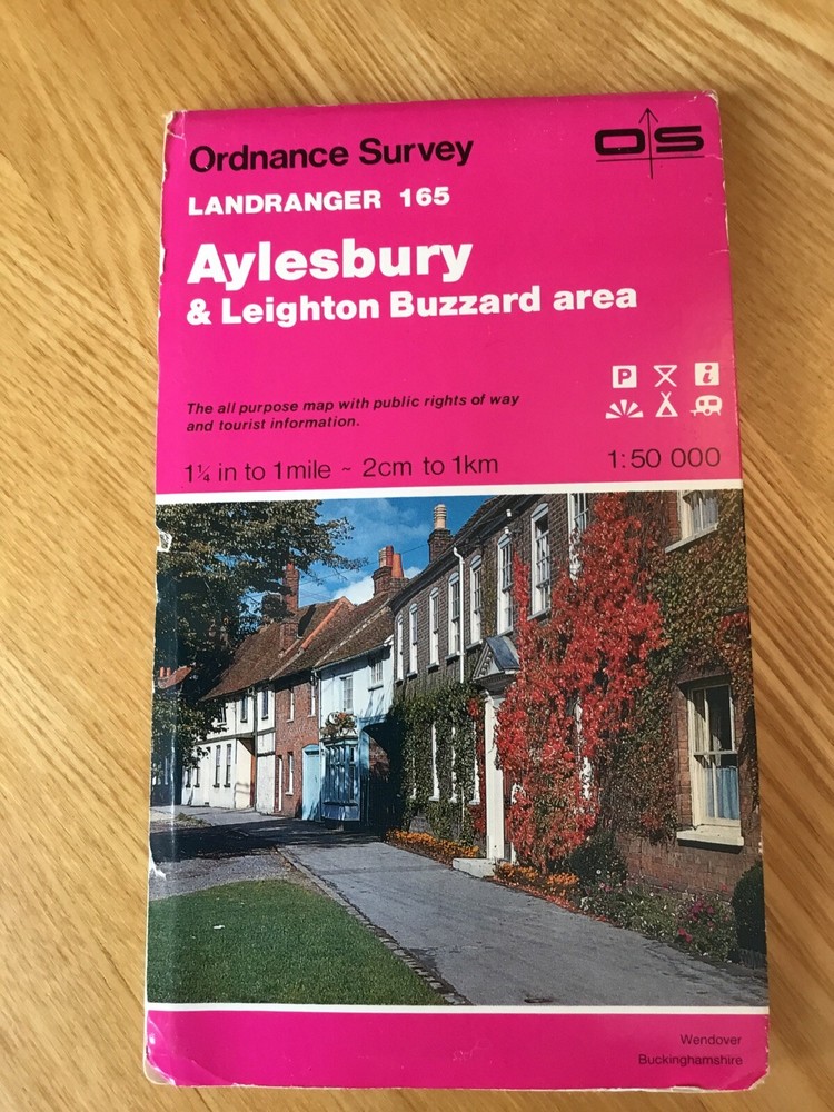 1993 Ordnance Survey Landranger Map 165 Aylesbury And Leighton Buzzard Area