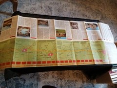 Vintage AUTOSTRADA DEL SOLE ITALY National Highways Fold Out Road Map